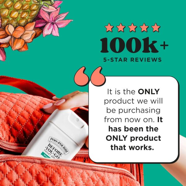 81pC5SW6J6L._AC_SL1500_.jpg Poo-Pourri Before-You-Go Toilet Spray, Beach Bum, 1 Fl Oz Pocket Travel Size - Coconut, Orchid and Toasted Praline