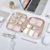 81pZ07L0aL._AC_SL1500_.jpg NISHEL Travel Cord Organizer Case, Tech Electronic Bag, Essentials for Charger, Cable, Phone, Hard Drive, USB, SD Card, Pink
