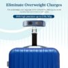 81rAGBD4wcL._AC_SL1500_.jpg Etekcity Luggage Scale for Travel Essentials, Digital Suitcase Weight Scale with Hook, Travel Accessories for Portable Hanging Baggage, 110 Pounds, Battery Included