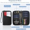 Fintie Family Passport Holder Wallet, RFID Blocking Travel Document Organizer Clutch Bag Credit Cards Case Cover for Women Men