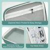 81sVSiApiML._AC_SL1500_.jpg EVA Electronic Accessories Storage Case Large Shockproof Waterproof Storage Bag for Electronics Organizer Portable Cable Storage Bag for Travel or Work (Green, Double Layer)