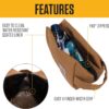 81t56YN-gTL._AC_SL1500_.jpg Carhartt Durable Organizer, Pack Travel Essentials W/The Pfas Free Toiletry Bag W/Water Resistance