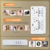220v to 110v Travel Voltage Converter: International Universal Voltage Converter US to Europe Power Strip Plug Transformer - 2000W Electric Hair Dryer Step Down Outlet Converters for European UK EU