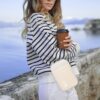 Electronics Travel Organizer,Portable Waterproof Electronic Travel Storage Bag for Small Charging Cord Storage,Charger,Small Electronics,SD Card etc,for Travel,Business -Beige