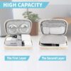 Electronics Travel Organizer,Portable Waterproof Electronic Travel Storage Bag for Small Charging Cord Storage,Charger,Small Electronics,SD Card etc,for Travel,Business -Beige