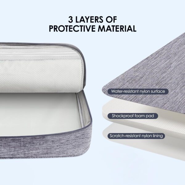 81uPOIIWSkL._AC_SL1500_.jpg LENTION Cable Electronics Organizer Bag Pouch, Travel Accessories Carry Case Waterproof Double Layers All-in-One Storage Bag Carrying for Cord, Charger, Power Bank, Earphone Grey