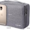 81vhfvBFTNL._AC_SL1500_.jpg LENTION Cable Electronics Organizer Bag Pouch, Travel Accessories Carry Case Waterproof Double Layers All-in-One Storage Bag Carrying for Cord, Charger, Power Bank, Earphone Grey