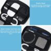 81xKRFakZ0L._AC_SL1500_.jpg Purevave Electronics Organizer, Tech Pouch for Travel, Compact Small Travel Cable Bag for Cord, Phone Charger, USB Drive, SD Card and Power Bank Black