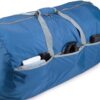 Amazon Basics Large Duffel Bag (100L) for Travel, Travel Bag, with Multiple Zippered Pockets, Lightweight yet Durable Nylon Material, 50-Pound Weight Capacity, Navy Blue, 32.4"L x 16.9"W x 16.9"H