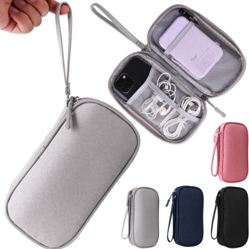 81xp83aRmzL._AC_SL1500_.jpg Universal Cable Organizer – Electronics Accessories Bag for Charger, Phone, Memory Card, Travel Gadget Bag (Grey)