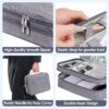 81xrtX2xFL._AC_SL1500_.jpg LENTION Cable Electronics Organizer Bag Pouch, Travel Accessories Carry Case Waterproof Double Layers All-in-One Storage Bag Carrying for Cord, Charger, Power Bank, Earphone Grey