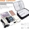 81yDP-Z1dlL._AC_SL1500_.jpg SELLYFELLY Electronic Bag Travel Cable Accessories Bag Waterproof Double Layer Electronics Organizer Portable Storage Case for Cable, Cord, Charger, Phone, Adapter, Power Bank, Kindle, Hard Drives
