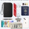 Fintie Family Passport Holder Wallet, RFID Blocking Travel Document Organizer Clutch Bag Credit Cards Case Cover for Women Men