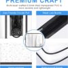 TSA Approved Toiletry Bag,2 Pack Clear Toiletry Bag, Quart Size Travel Essential Bags for Toiletries,Clear Makeup Bag Organizer, Carry on Cosmetic Bags for Women,Black