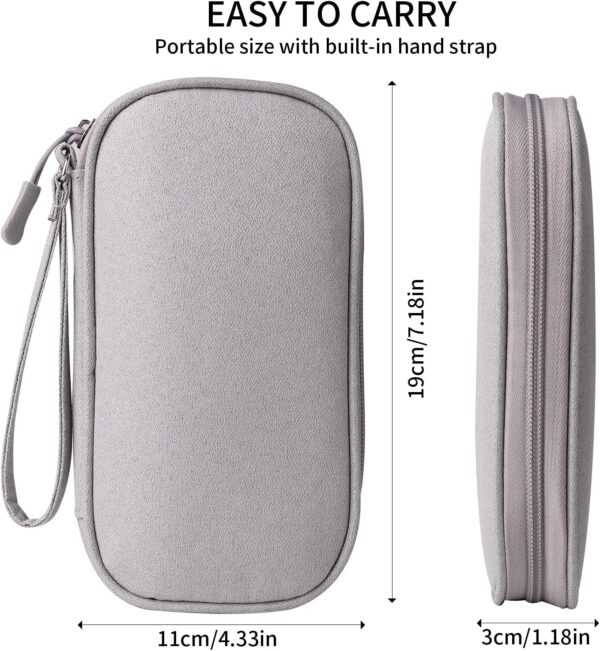 81zvCtAIYFL._AC_SL1500_.jpg Universal Cable Organizer - Electronics Accessories Bag for Charger, Phone, Memory Card, Travel Gadget Bag (Grey)