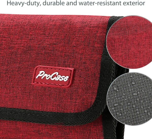9136i3IE3cL._AC_SL1500_.jpg ProCase Electronic Organizer Cord Pouch, Travel Cable Charger Phone Accessories Bag Organizer Roll up Tech Carrying Case for USB Cables SD Memory Cards Earphone Flash Hard Drive