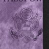 Passport Holder for travel - Cover Wallet -Travel Essentials RFID Blocking Travel Accessories for Women Men (violet)