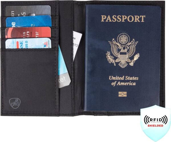 91No1iwIjJL._AC_SL1500_.jpg Travelon Rfid Blocking Passport Case Travel Wallet, Gray