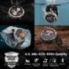 AMAZTIM GPS Smart Watch for Men, 6 Satellite Positioning, Compass, Stainless Steel Body, 50M Waterproof, 470mAh Extra-Large Battery, Answer/Make Call, 1.43" AMOLED Screen, Compatible for Android iOS