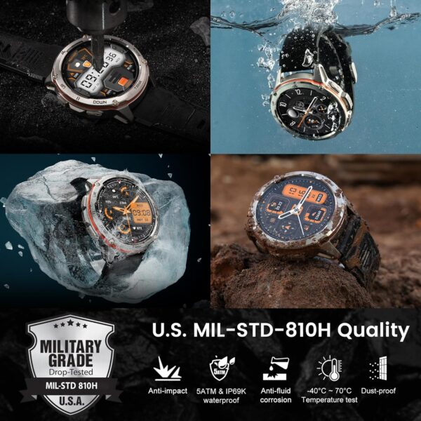 91OU1gNRJCL._AC_SL1500_.jpg AMAZTIM GPS Smart Watch for Men, 6 Satellite Positioning, Compass, Stainless Steel Body, 50M Waterproof, 470mAh Extra-Large Battery, Answer/Make Call, 1.43" AMOLED Screen, Compatible for Android iOS