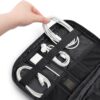 91Z3omo9XQL._AC_SL1500_.jpg PAVILIA Soft Electronic Organizer Travel Case, Travel Cord Organizer Bag, Small Cable Tech Storage Pouch, Travel Accessories Essentials Must Haves for Mobile Phone, USB, Cord, Charger, Black