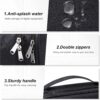 91lWXL8BCGL._AC_SL1500_.jpg SELLYFELLY Electronic Bag Travel Cable Accessories Bag Waterproof Double Layer Electronics Organizer Portable Storage Case for Cable, Cord, Charger, Phone, Adapter, Power Bank, Kindle, Hard Drives