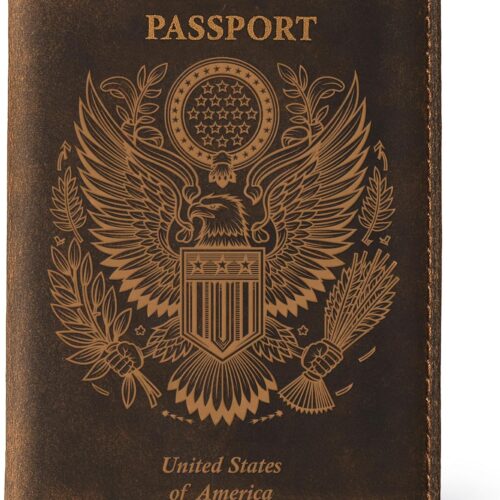 91o1alZ5mSL._AC_SL1500_.jpg LEATHER VILLAGE Leather Passport Holder Cover – Travel Wallet with Card Slots, Vintage Passport Case for Men & Women – Cute Organizer for Travel Accessories & Documents – Distressed Brown
