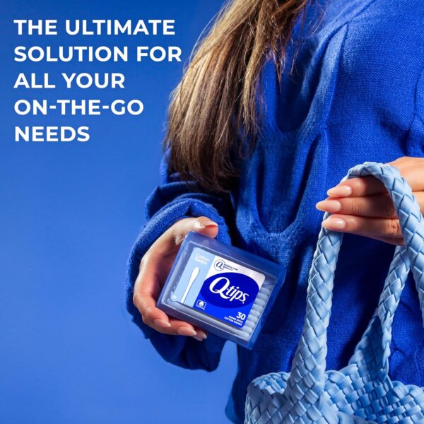 91tfSibmq8L._SL1500_.jpg Q-tips Swabs Travel Pack,30 Count, Pack of 1 blue